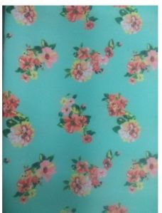 Polyester Crepe Floral Print Fabric