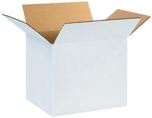 Smart white cardboard boxes