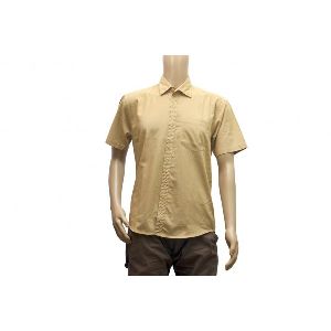 Mens Half Sleeve Plain Shirt