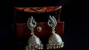 Oxidized Silver Earrings