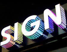 led letter sign