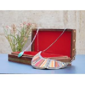 Handmade Wooden Gemstone Jewelry Box