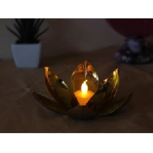 Lotus Votive Metal Tea light Candle holder in