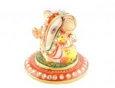 Marble Ganesha with round base