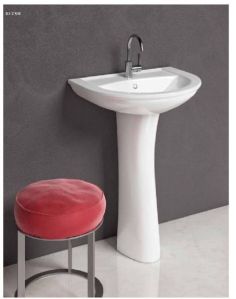 blush basin pedestal