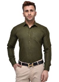 Olive Green Cotton Shirt