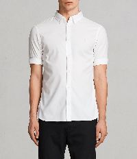 White Half Sleeve Cotton Shirts