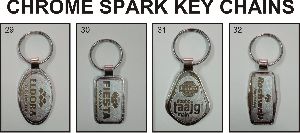 Metal Chrome Plated Keychains