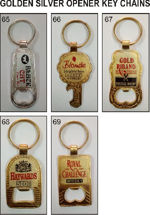 Golden and Silver Opener Keychains