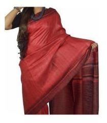 Red Ghicha Silk Saree
