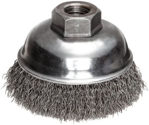 Red Carbon Steel Brass Cup Brush 4 Inch X M14, For Industrial, Maximum RPM:  5500 at best price in Navi Mumbai