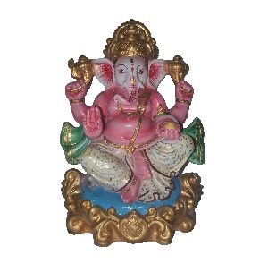 COLOURFUL LORD GANESHA STATUE