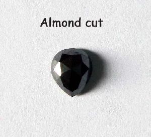 Almond Cut Black Diamonds