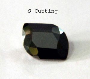 S Cut Black Diamonds
