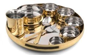 Brass Thali Set