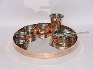 Copper Thali Set