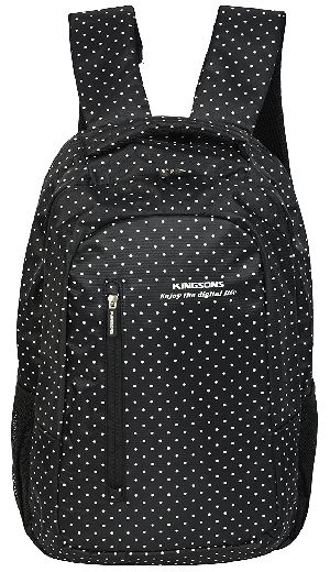 Kingsons Nylon 15 Liters Black 15.6 Laptop Backpack