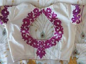 Computerised Embroidery Work in Blouse
