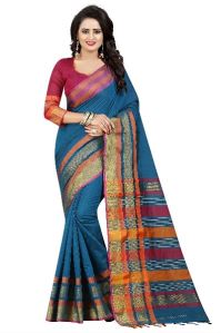 Jaali Pallu Rama Jacquard Sarees