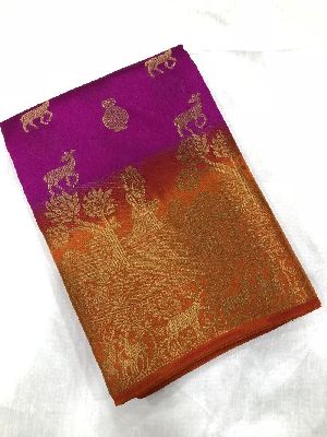 Orange Hiran Sarees