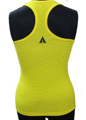 Yellow Racerback Tank Top