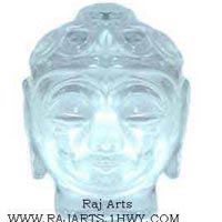 Crystal Quartz Buddha Head