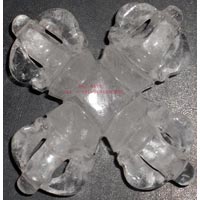 Vishwa Vajra thunder bolt Clear Crystal Quartz