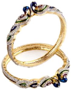 House Alloy Golden Bridal Pair of Bangles