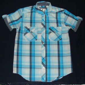 Blue Checked Casual Shirt