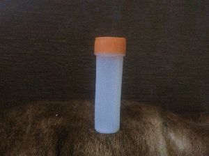 One Dram Homeopathic White Plastic Bottle