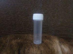 One Dram Homeopathic Transparent Plastic Bottle