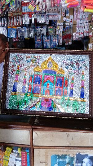 Tajmahal glass painting