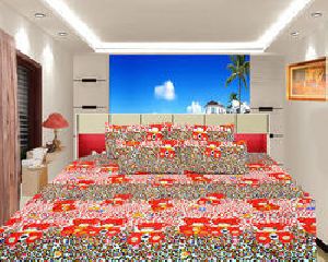 3D Bedsheet With Pillow Covers