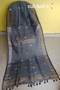 Exclusive Pure Linen by linen ball Jamdani Sarees