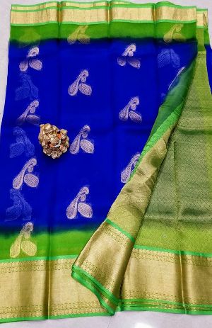 kanchi organza sarees