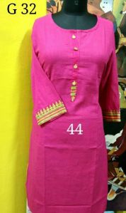 Beautifully Hand Embroidered Pure Cotton Kurti 1