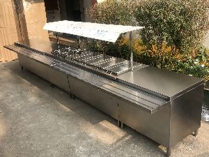 ss bain marie counter