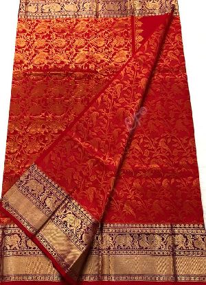 Pure Handloom Kanchi Designer Pattu Sarees