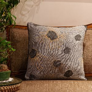 Printed And Hand Embroidered cushion cover