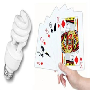 CFL LIGHT PLAYING CARDS DEVICE