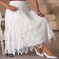 Ladies Crochet Skirt