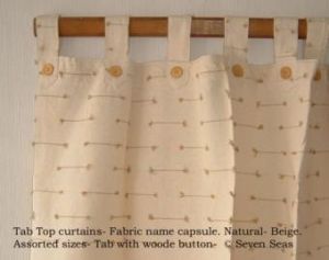 Curtains : Natural Capsule Curtain