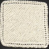 cotton knitted dish cloth