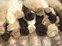 Indian human hair bleched colour