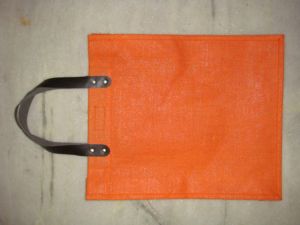 Dyed Cotton Bag With Rexine Handle