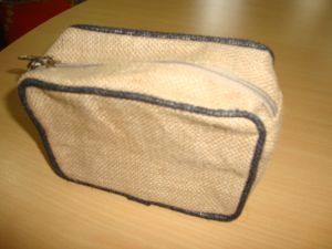 Jute Cosmetic Bag