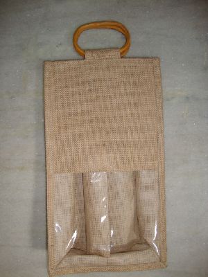 Natural Cane Handle PVC Bag