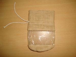 cord PVC jute pouch