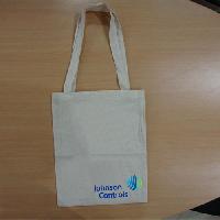 white cotton bag with screen print