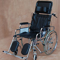 WHEELCHAIR, Folding With Fixed Armrests & Legrests (Economy Model)